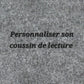 Personnaliser son coussin de lecture