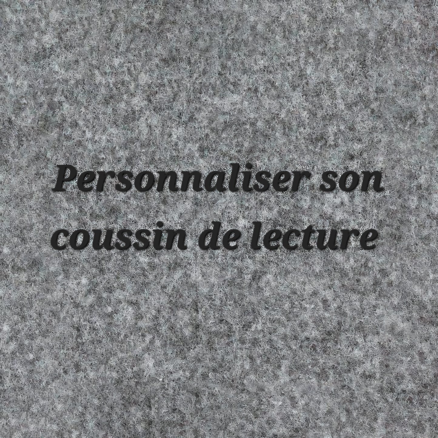 Personnaliser son coussin de lecture