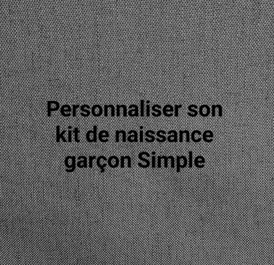 Personnaliser son kit de naissance garçon Simple