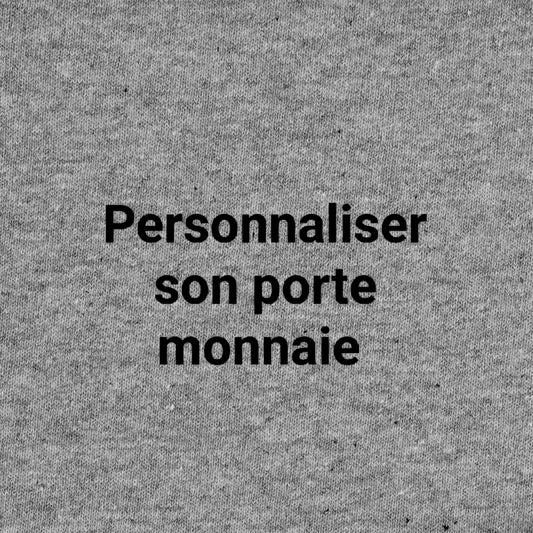 Personnaliser son porte-monnaie