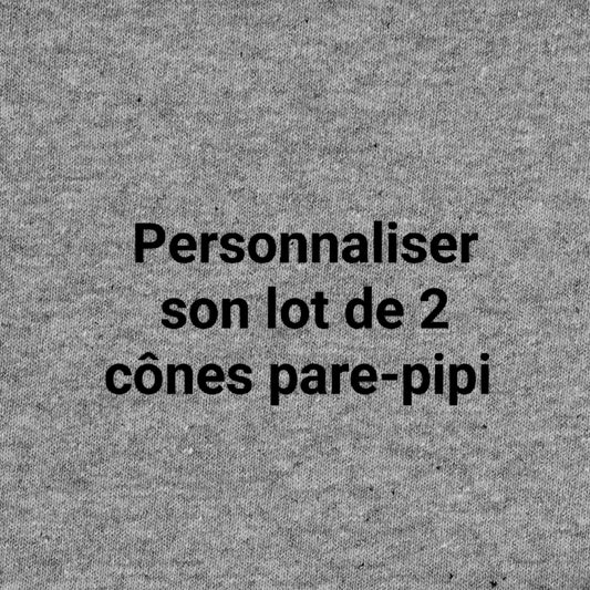 Personnaliser ses cônes pare-pipi