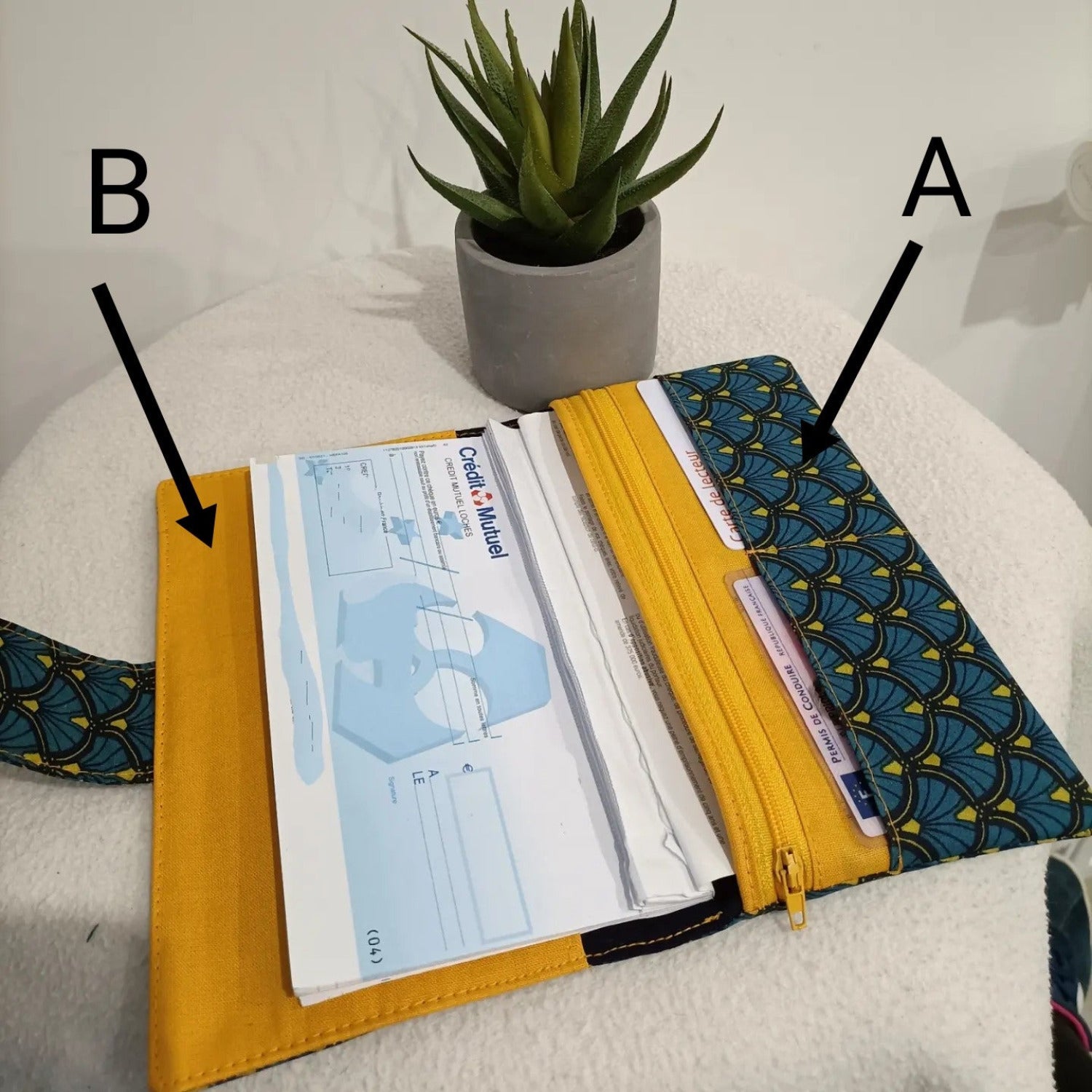 Personnaliser son porte-chéquier Portefeuille